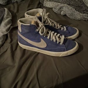 Size 10.5 nike blazer racer blue suede.
